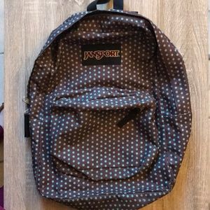 Jansport polka dot bookbag 🌺